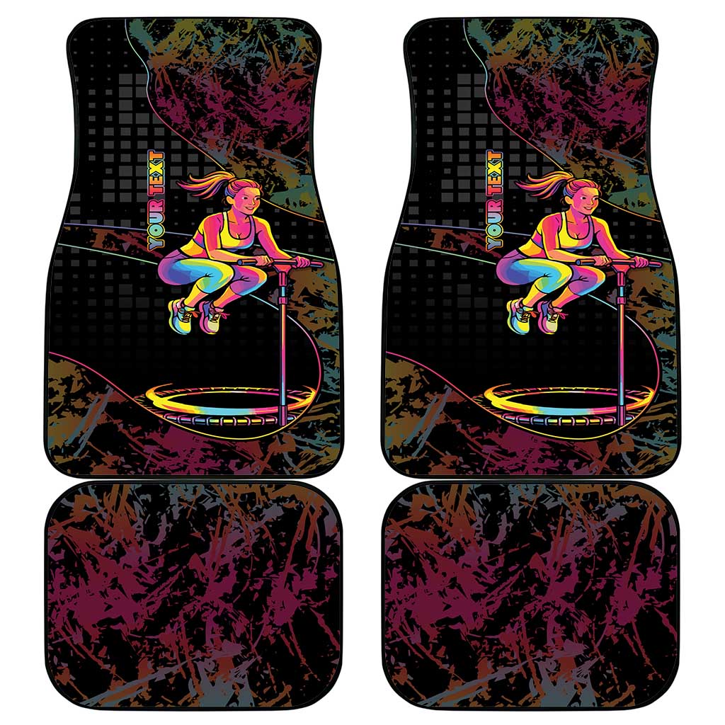 Personalized Jumping Fitness Car Mats Trampoline Workout Pop Art