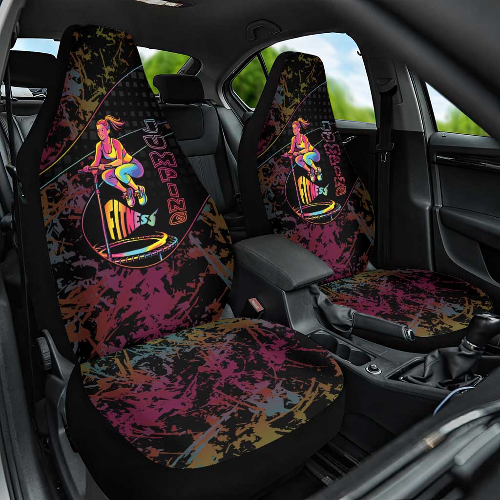 Jumping Fitness Car Seat Cover Trampoline Workout Pop Art