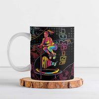 Personalized Jumping Fitness Ceramic Mug Trampoline Workout Pop Art