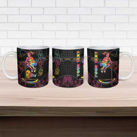 Personalized Jumping Fitness Ceramic Mug Trampoline Workout Pop Art