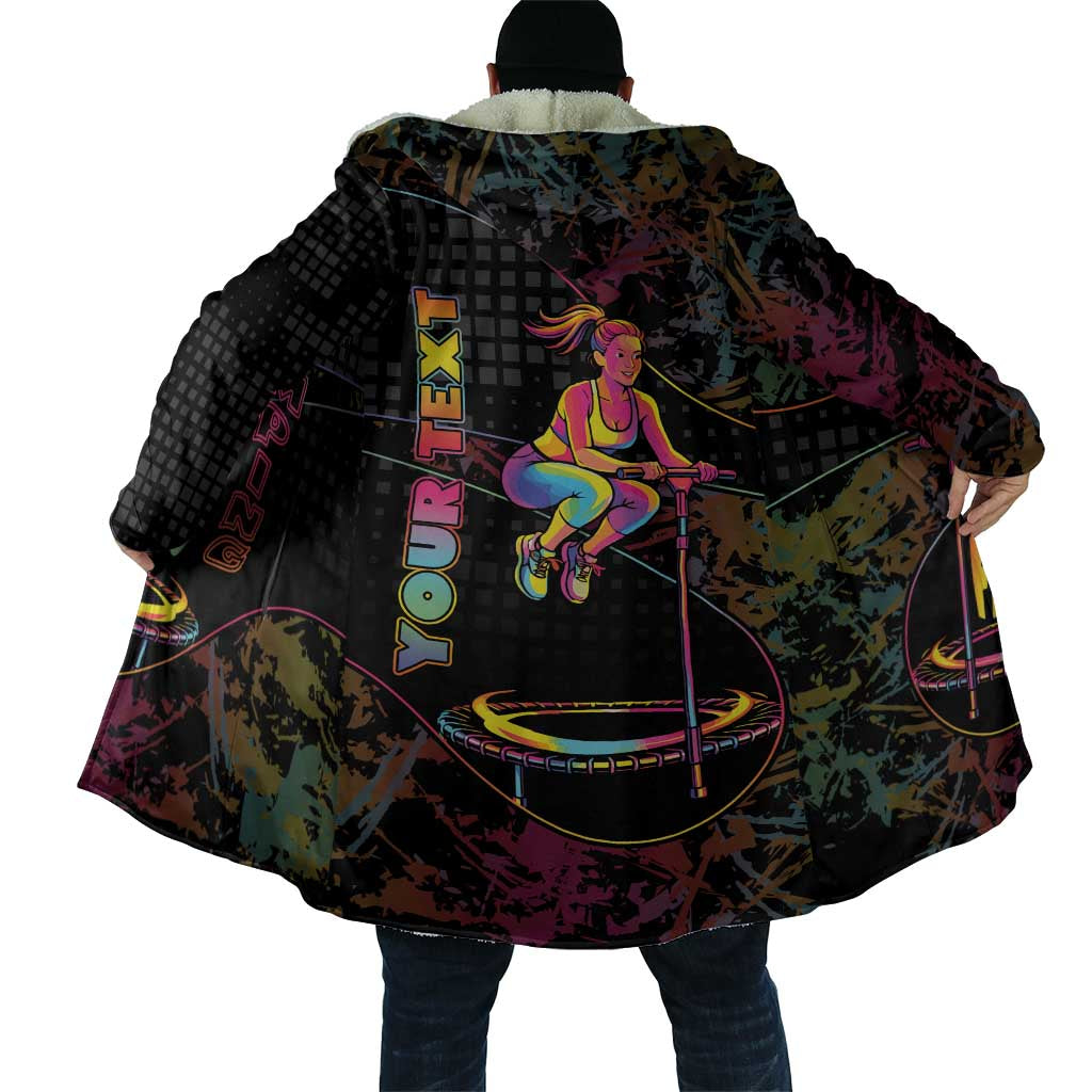 Personalized Jumping Fitness Cloak Trampoline Workout Pop Art