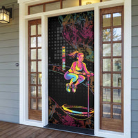 Personalized Jumping Fitness Door Cover Trampoline Workout Pop Art
