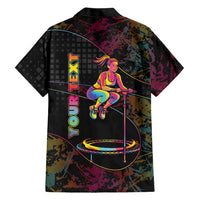Personalized Jumping Fitness Hawaiian Shirt Trampoline Workout Pop Art