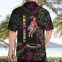 Personalized Jumping Fitness Hawaiian Shirt Trampoline Workout Pop Art