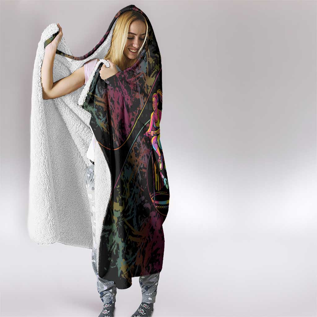 Jumping Fitness Hooded Blanket Trampoline Workout Pop Art