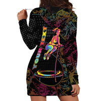 Personalized Jumping Fitness Hoodie Dress Trampoline Workout Pop Art