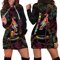 Personalized Jumping Fitness Hoodie Dress Trampoline Workout Pop Art