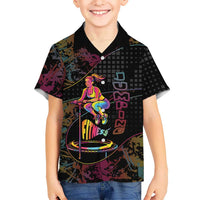 Personalized Jumping Fitness Kid Hawaiian Shirt Trampoline Workout Pop Art