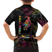 Personalized Jumping Fitness Kid Hawaiian Shirt Trampoline Workout Pop Art
