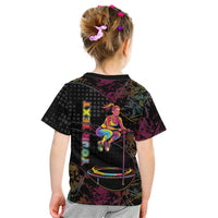 Personalized Jumping Fitness Kid T Shirt Trampoline Workout Pop Art