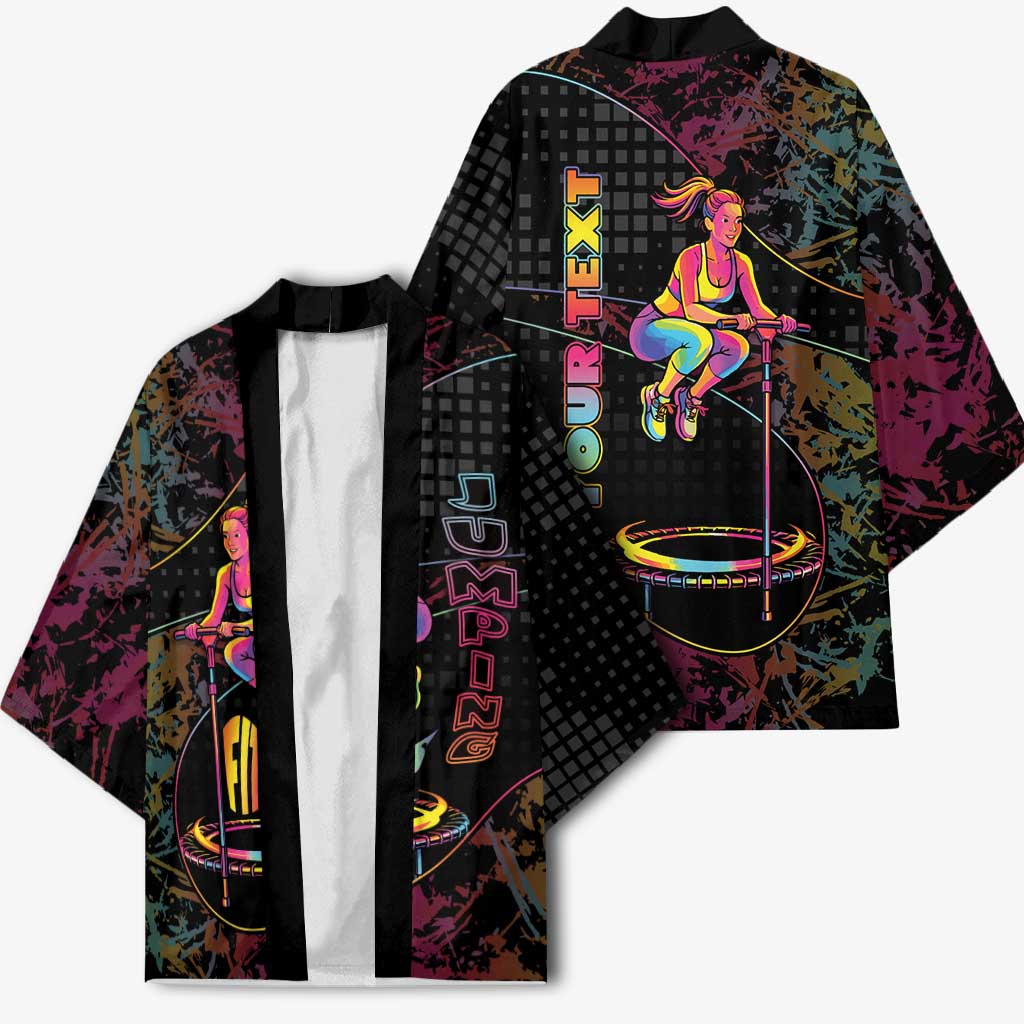 Personalized Jumping Fitness Kimono Trampoline Workout Pop Art