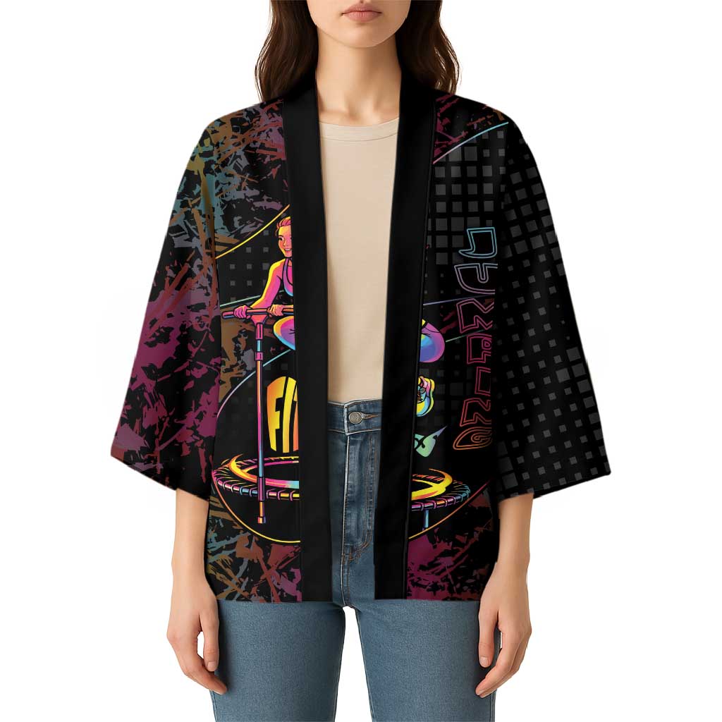 Personalized Jumping Fitness Kimono Trampoline Workout Pop Art