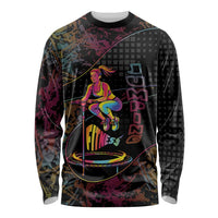 Personalized Jumping Fitness Long Sleeve Shirt Trampoline Workout Pop Art