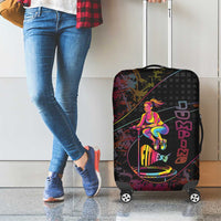 Jumping Fitness Luggage Cover Trampoline Workout Pop Art