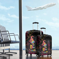 Jumping Fitness Luggage Cover Trampoline Workout Pop Art