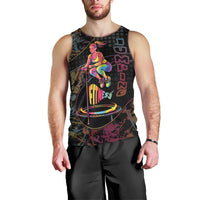 Personalized Jumping Fitness Men Tank Top Trampoline Workout Pop Art