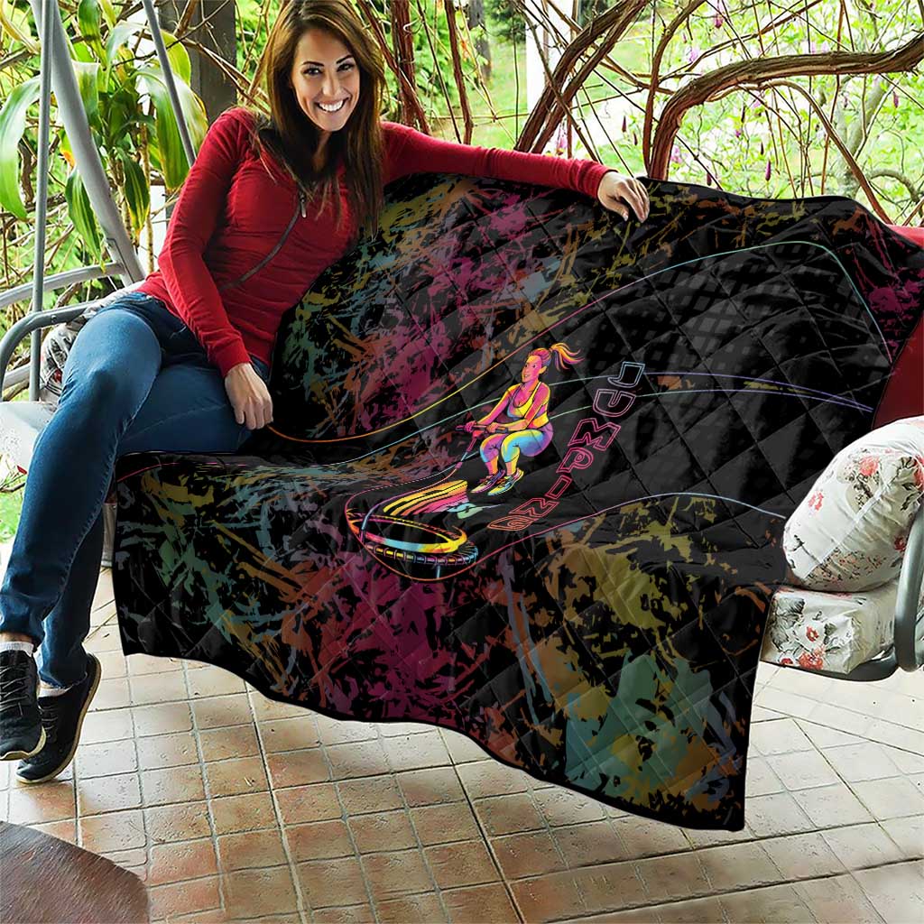 Jumping Fitness Quilt Trampoline Workout Pop Art