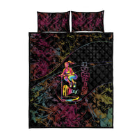Jumping Fitness Quilt Bed Set Trampoline Workout Pop Art
