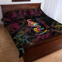 Jumping Fitness Quilt Bed Set Trampoline Workout Pop Art