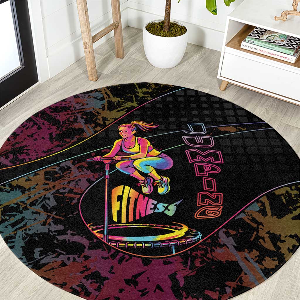 Jumping Fitness Round Carpet Trampoline Workout Pop Art