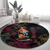 Jumping Fitness Round Carpet Trampoline Workout Pop Art