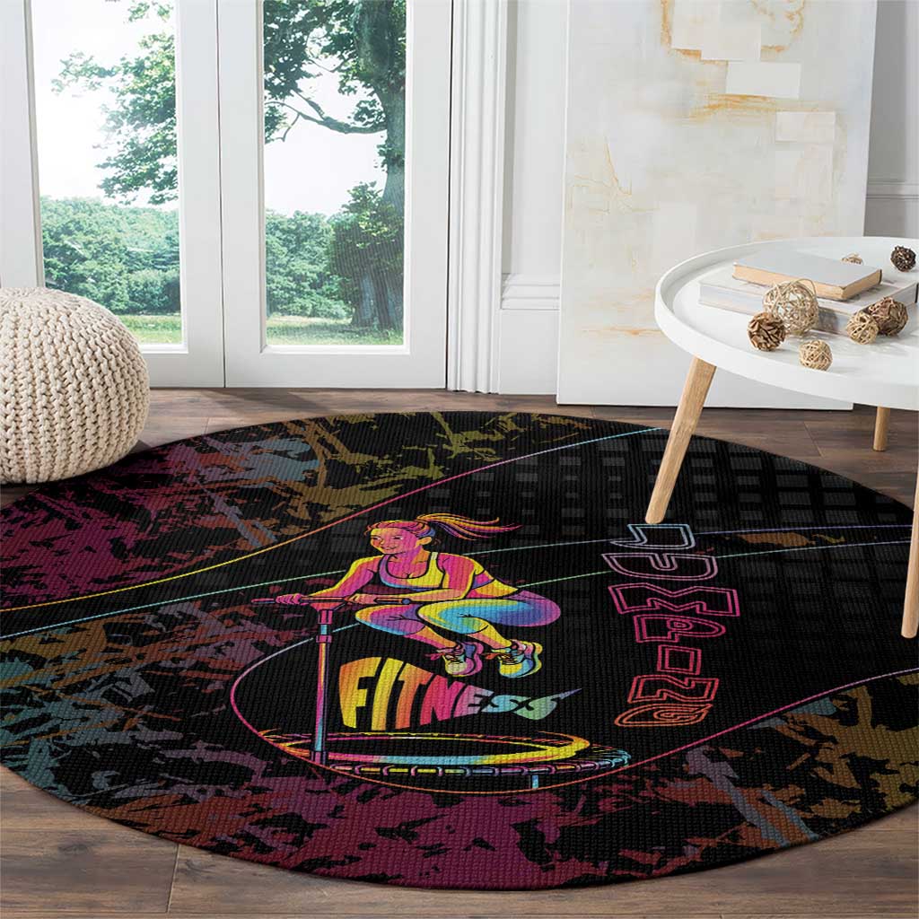 Jumping Fitness Round Carpet Trampoline Workout Pop Art