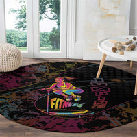 Jumping Fitness Round Carpet Trampoline Workout Pop Art
