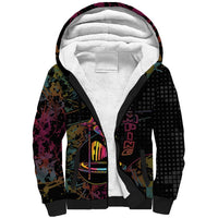 Personalized Jumping Fitness Sherpa Hoodie Trampoline Workout Pop Art