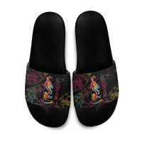 Jumping Fitness Slide Sandals Trampoline Workout Pop Art