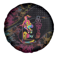 Jumping Fitness Spare Tire Cover Trampoline Workout Pop Art
