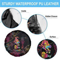 Jumping Fitness Spare Tire Cover Trampoline Workout Pop Art