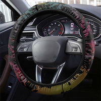 Jumping Fitness Steering Wheel Cover Trampoline Workout Pop Art