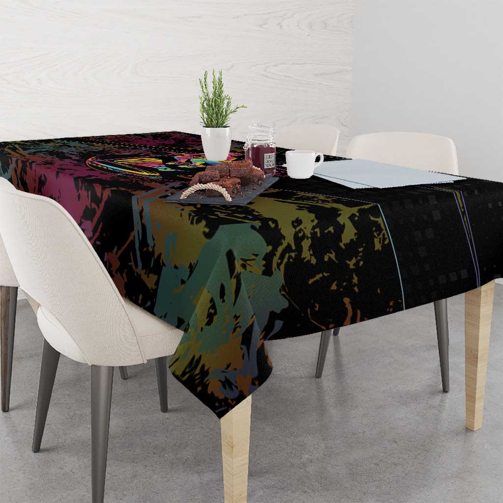 Jumping Fitness Tablecloth Trampoline Workout Pop Art