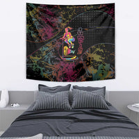 Jumping Fitness Tapestry Trampoline Workout Pop Art