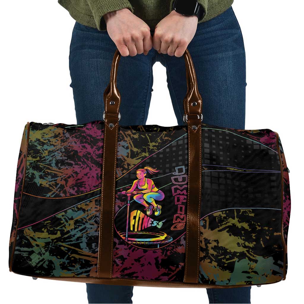 Jumping Fitness Travel Bag Trampoline Workout Pop Art