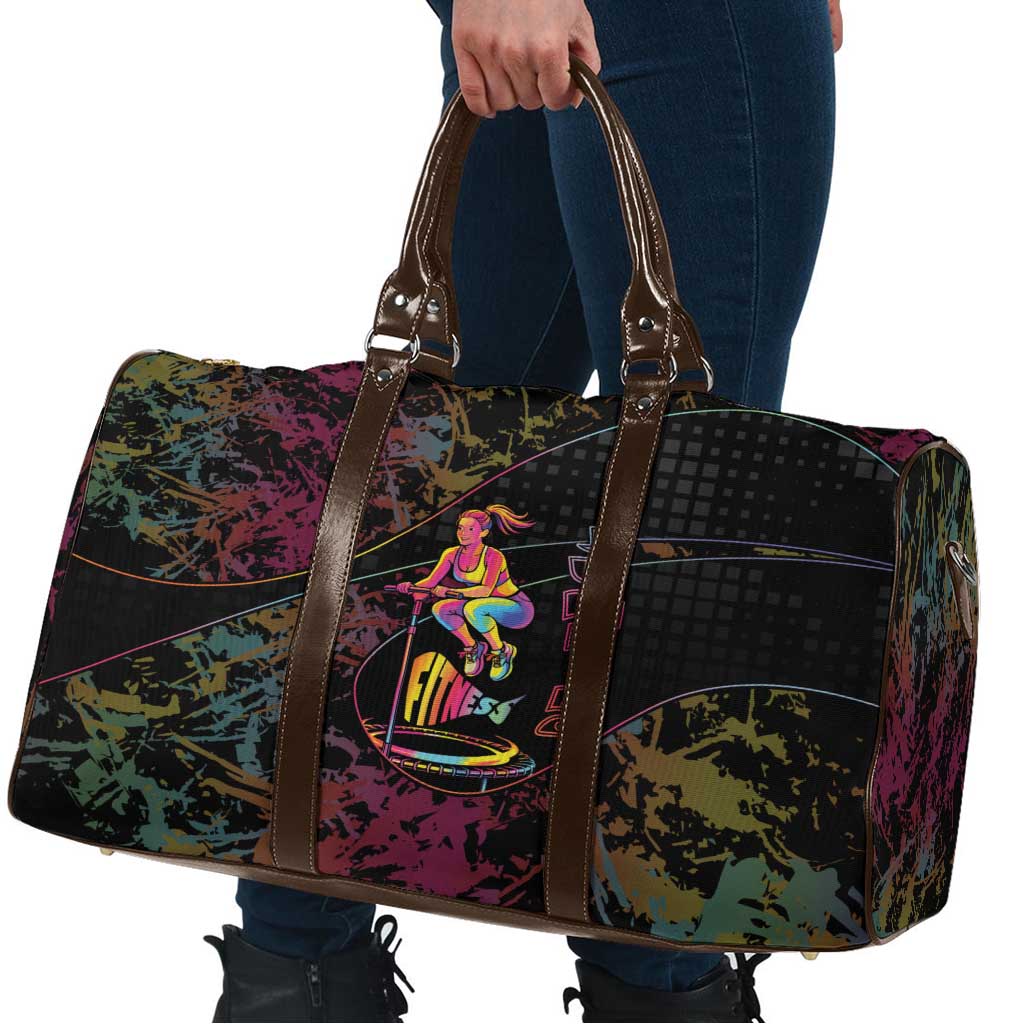 Jumping Fitness Travel Bag Trampoline Workout Pop Art