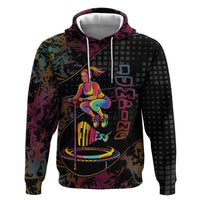 Personalized Jumping Fitness Zip Hoodie Trampoline Workout Pop Art