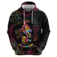 Personalized Jumping Fitness Zip Hoodie Trampoline Workout Pop Art