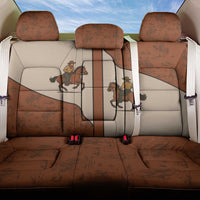 Cowboy Back Car Seat Cover Horse Riding Retro Western Yoke