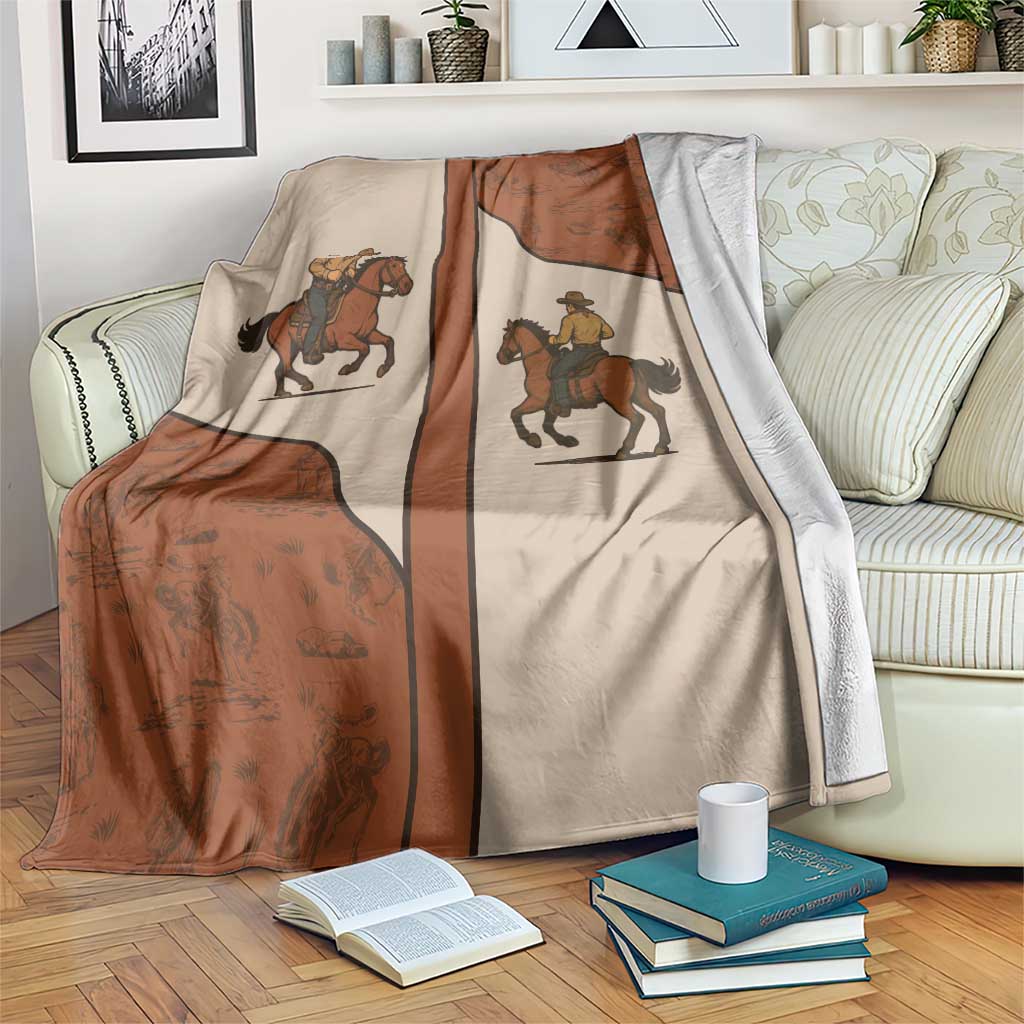 Cowboy Blanket Horse Riding Retro Western Yoke