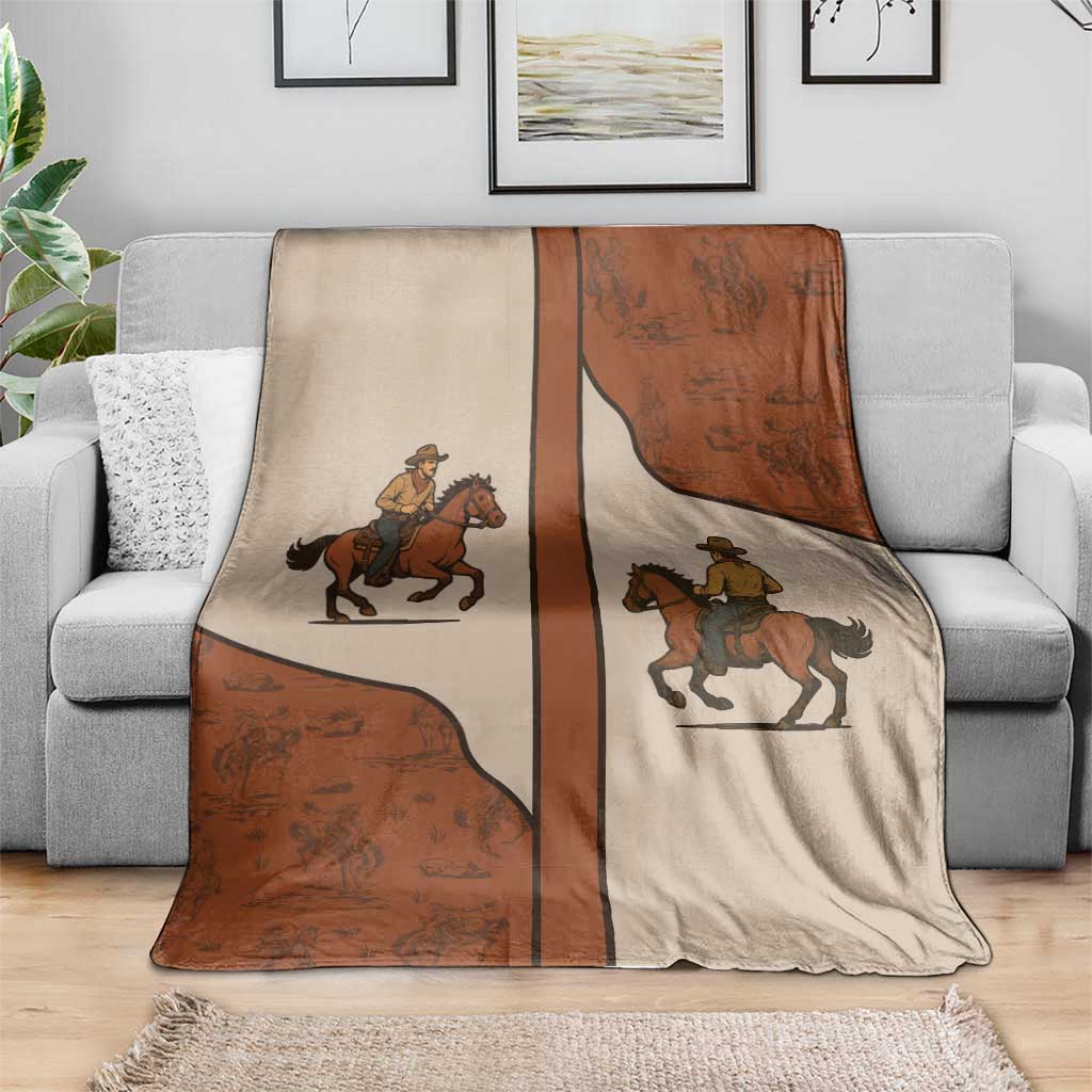 Cowboy Blanket Horse Riding Retro Western Yoke