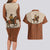 Cowboy Couples Matching Long Sleeve Bodycon Dress and Hawaiian Shirt Horse Riding Retro Western Yoke