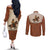 Cowboy Couples Matching Off The Shoulder Long Sleeve Dress and Long Sleeve Button Shirt Horse Riding Retro Western Yoke