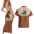 Cowboy Couples Matching Short Sleeve Bodycon Dress and Hawaiian Shirt Horse Riding Retro Western Yoke