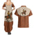 Cowboy Couples Matching Summer Maxi Dress and Hawaiian Shirt Horse Riding Retro Western Yoke