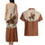 Cowboy Couples Matching Tank Maxi Dress and Hawaiian Shirt Horse Riding Retro Western Yoke