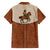 Cowboy Family Matching Off The Shoulder Long Sleeve Dress and Hawaiian Shirt Horse Riding Retro Western Yoke