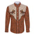 Cowboy Family Matching Off The Shoulder Long Sleeve Dress and Hawaiian Shirt Horse Riding Retro Western Yoke