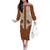 Cowboy Family Matching Off The Shoulder Long Sleeve Dress and Hawaiian Shirt Horse Riding Retro Western Yoke