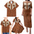 Cowboy Family Matching Puletasi and Hawaiian Shirt Horse Riding Retro Western Yoke